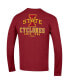 Men's Cardinal Iowa State Cyclones Team Stack Long Sleeve T-shirt