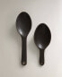 Фото #3 товара Set of stoneware spoons with raised detail (set of 2)