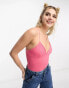 Фото #1 товара Pimkie – Nahtloser Camisole-Body mit hinten überkreuzten Trägern in Rosa