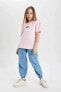 Kadın T-shirt Pembe C1202a8/pn441