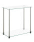 23.75" Glass Designs2Go Chairside End Table