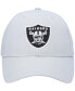 Boys Silver Las Vegas Raiders Basic Secondary MVP Adjustable Hat