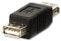 Lindy USB Adapter Type A-F/A-F - USB A - USB A - Black