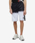 Фото #1 товара Men's Big and Tall Cleaned Dipped Fleece Drawstring Shorts