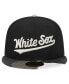 Фото #2 товара Men's Black Chicago White Sox Metallic Camo 59FIFTY Fitted Hat