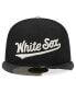 ფოტო #2 პროდუქტის Men's Black Chicago White Sox Metallic Camo 59FIFTY Fitted Hat