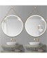 Фото #3 товара Bathroom LED Mirror 24 Inch Round Bathroom Mirror With Lights Smart 3 Lights Dimmable