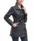 ფოტო #2 პროდუქტის Plus Size Erika Leather Coat