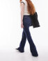 Topshop high rise Jamie Flare jeans in rich blue