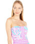 Фото #3 товара Lilly Pulitzer Justina One-Piece Prosecco Pink Don't Be Jelly Engineered 4