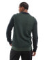 PS Paul Smith long sleeve knit polo with logo in khaki