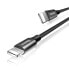 Фото #6 товара Kabel przewód w materiałowym oplocie USB - iPhone Lightning 1.8m - czarny
