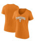 Фото #1 товара Women's Tennessee Orange Tennessee Volunteers Evergreen Campus V-Neck T-shirt