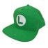 Фото #1 товара Шапка унисекс Super Mario Luigi Badge 58 cm Зеленый Один размер