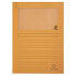 Set of Subfolders Exacompta Forever Orange A4 Transparent window 100 Pieces