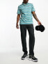 Фото #5 товара Nike Golf Tour stripe polo short in teal