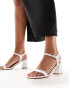 Фото #2 товара New Look block heel sandal in white