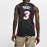 Фото #5 товара Майка для баскетбола Nike NBA Dwyane Wade Icon Edition Swingman Jersey 3 SW черная 864487-025