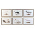 Фото #1 товара Картина DKD Home Decor 70 x 2,5 x 50 cm традиционный птицы (6 Предметы)