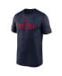 Men's Navy New England Patriots Sideline Legend Performance T-Shirt Синий, 4XL - фото #2