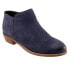 Фото #4 товара Softwalk Rocklin S1457-400 Womens Blue Narrow Leather Ankle & Booties Boots