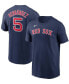 ფოტო #1 პროდუქტის Men's Enrique Hernandez Navy Boston Red Sox Name Number T-shirt