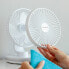 Rechargeable Desk Fan with LED FanLed InnovaGoods Ø6,6'' 4000 mAh