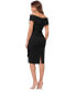 ფოტო #2 პროდუქტის Women's Off-The-Shoulder Sweetheart Ruffle Dress