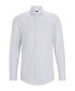 ფოტო #3 პროდუქტის Men's Printed Oxford Stretch Cotton Slim-Fit Dress Shirt