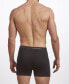 ფოტო #3 პროდუქტის Premium Cotton Men's 2 Pack Boxer Brief Underwear, Plus