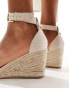 Фото #3 товара Truffle Collection jute wedge heeled espadrilles in beige