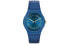 SWATCH 斯沃琪 Originals原创系列 细条纹防水手表 蓝色 SUON143 / Swatch Originals SUON143