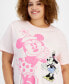 ფოტო #3 პროდუქტის Trendy Plus Size Minnie Mouse Short-Sleeve T-Shirt