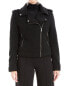 Фото #1 товара Max Studio Knit Faux Fur Zip Front Jacket Women's S
