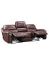 Фото #4 товара Keily 86" Manual Recliner Sofa - Brown