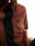 Фото #8 товара Fred Perry stripe logo polo in whiskey brown