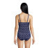 Women's Tummy Control V-Neck Underwire Tankini Swimsuit Top Adjustable Straps