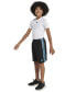 Фото #6 товара Детские шорты Adidas Big Boys с эластичным поясом и сетчатыми вставками