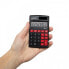 Фото #3 товара Jakob Maul GmbH MAUL M 12 - Pocket - Display - 12 digits - 1 lines - Battery/Solar - Black - Red