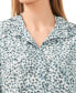 Фото #3 товара Women's Ruffled Button Front Long Sleeve Blouse