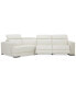 Фото #26 товара CLOSEOUT! Jenneth 3-Pc. Leather Sofa with 2 Power Motion Recliners and Cuddler, Created for Macy's