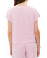 Фото #2 товара GapBody Women's Ribbed Short-Sleeve Pajama Top