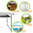 AKTIVE Height Adjustable Folding Camping Table With Mesh