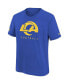 ფოტო #2 პროდუქტის Big Boys Royal Los Angeles Rams Sideline Legend Performance T-shirt