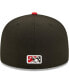 Фото #2 товара Men's Black Lansing Lugnuts Authentic Collection Team 59FIFTY Fitted Hat