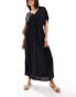 Фото #1 товара Vero Moda sheer maxi kimono beach dress in black