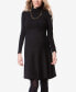 ფოტო #3 პროდუქტის Women's Vanessa Turtleneck Maternity Dress