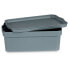 Storage Box with Lid Grey Plastic 6 L (21,5 x 11 x 32 cm) (12 Units)