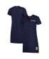Фото #1 товара Women's Navy Distressed New York Yankees Cooperstown Collection V-Neck Dress
