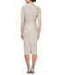 ფოტო #3 პროდუქტის Petite 2-Pc. Lace Jacket & Midi Dress Set
